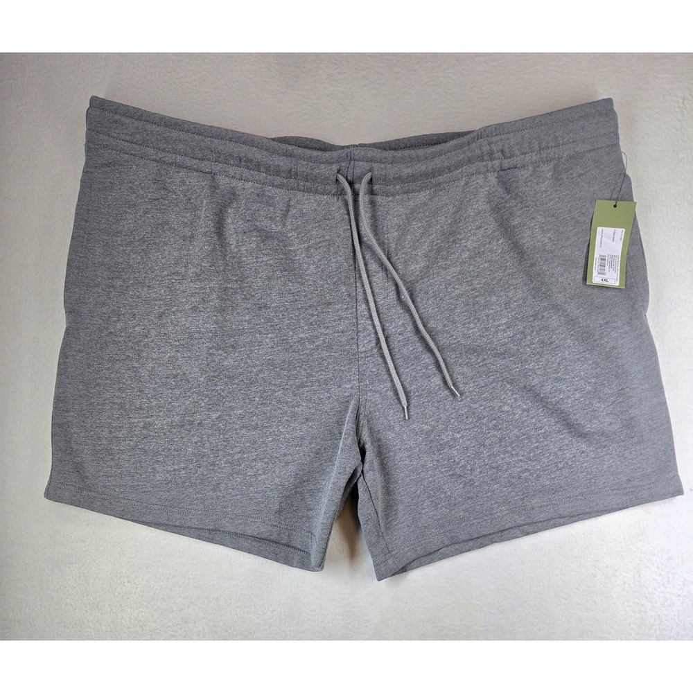 NWT Goodfellow & Co Men's 4XL Big & Tall Every Wear Knit Shorts Gray 7" Inseam